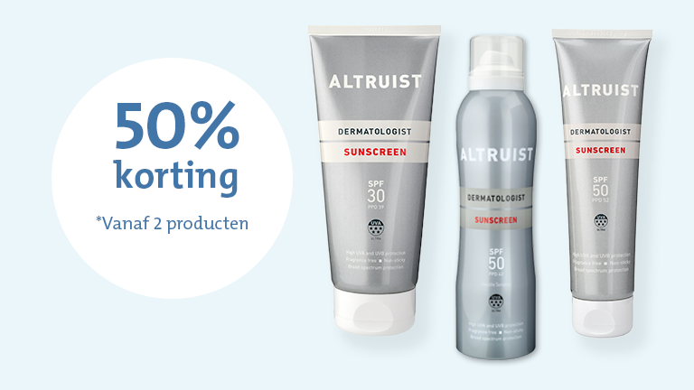 Zonnebrand 1 + 1 gratis