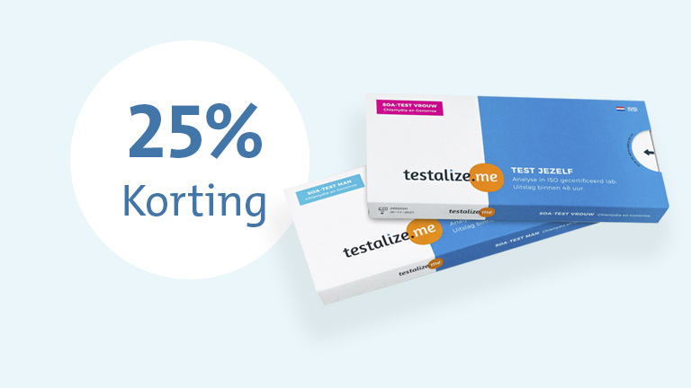 25% korting op SOA-testen