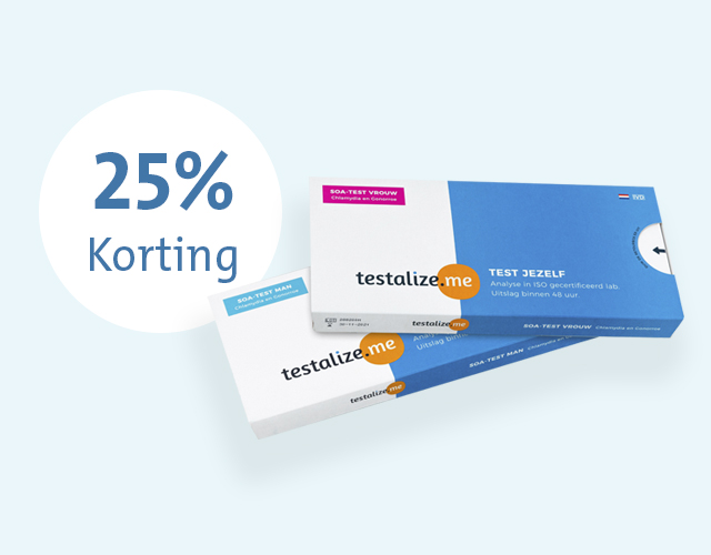 Thuis testen op SOA's met 25% korting
